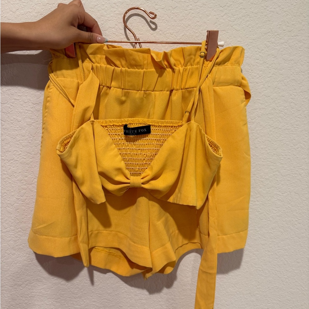 WHITE FOX - Yellow Two-Piece Set